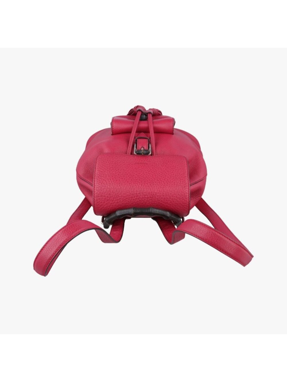 ★SOLD★ Gucci Bamboo Red Leather Backpack - Picture 8 of 15